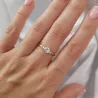 Gold Ring Zirconie Nur ein Smaragd | ergold