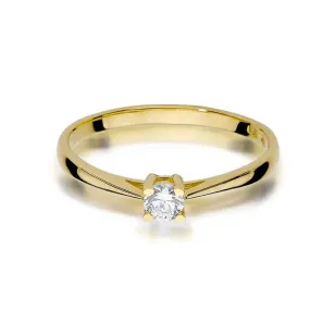 Złoty pierścionek z diamentem EY-367 0,15ct