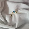 Gold Ring Zirconie Nur ein Smaragd | ergold