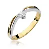 Złoty pierścionek z diamentem EY-261 0,15ct