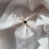 Elegante Gold Ringblume Schwarz P2.1455c| ergold