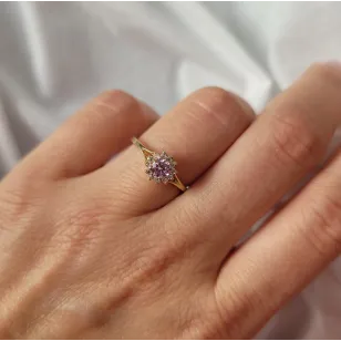 Elegant Gold Ring Flower Muster 585 P2.1455P | ergold