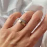 Gold Ring Asymmetrisch Schönes Muster P3.1533 | ergold