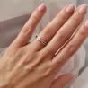 Gold Ring Stones INTERWOVEN PATTERN P3.1541 | ergold
