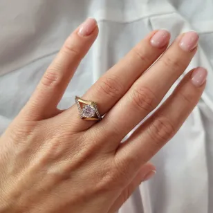 Gold Ring Zirkonia Modernes Muster P3.1550 | ergold
