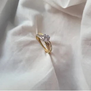 Goldener Steinring P3.1647 | ergold