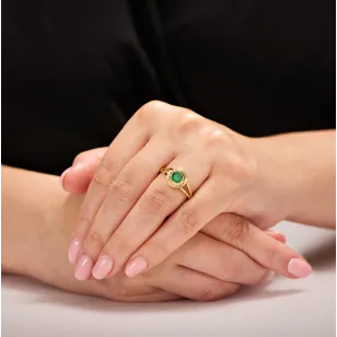 Goldring mit Strasssteinen SQUARE P2.1296 | ergold