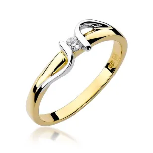 Złoty pierścionek z diamentem EY-25 0,05ct