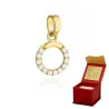 ⭐ Zawieszka złota ring zdobiony cyrkoniami ♥ Ergold