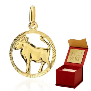 ⭐ Sternzeichen Anhänger TAURUS ♥ Ergold