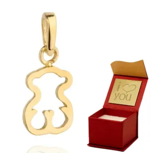 ⭐ Anhänger goldener Bär ♥ Ergold