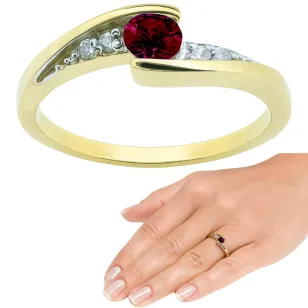 Asymmetrischer Goldring P3.1534 | ergold