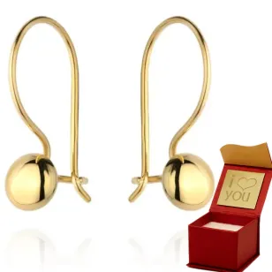 ⭐ Goldene Ohrringe zarter Kreis auf der Ergold ♥