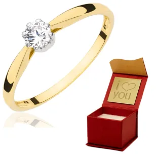 Goldring mit Strasssteinen SQUARE P2.1296 | ergold