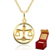 Złota zawieszka ZNAK zodiaku WAGA próba 585