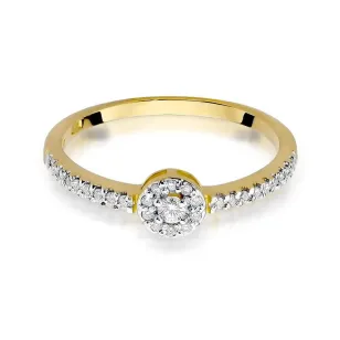 Złoty pierścionek z diamentem EY-273 0,19ct