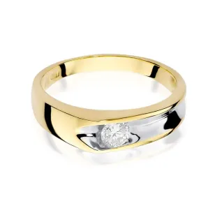 Złoty Pierścionek 585 z diamentem brylant 0,25ct