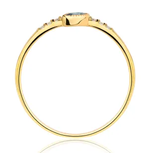 Goldring mit Strasssteinen SQUARE P2.1296 | ergold