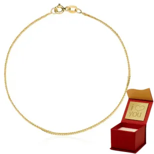 Bransoletka splot ROLO 19 cm próba 585| ERgold