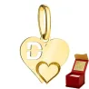⭐ Anhänger goldener Buchstabe D mit Ergold ♥