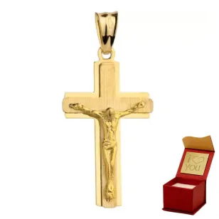 ⭐ Złoty krzyżyk z wizerunkiem Jezusa ♥ Ergold