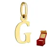 ⭐ Anhänger goldener Buchstabe G großer ♥ Ergold