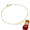 ⭐ Armband mit Plakette und Kleeblatt ♥ Ergold