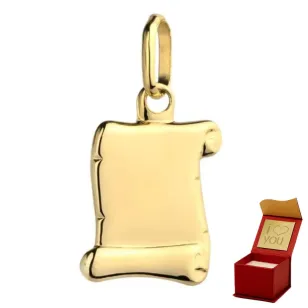 ⭐ Zawieszka złota papirus średnia ♥ Ergold