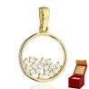 ⭐ Zawieszka złota ring z cyrkoniami ♥ Ergold