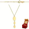 ⭐ Halskette drei Ellipsen, die an einer ♥ Kette Ergold