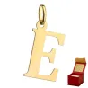 ⭐ Anhänger goldener Buchstabe E große ♥ Ergold