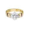 Złoty pierścionek z diamentem EY-155 0,12ct