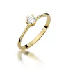 Złoty Pierścionek 585 z diamentem brylant 0,23ct