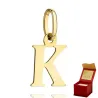 ⭐ Anhänger goldener Buchstabe K ♥ Ergold
