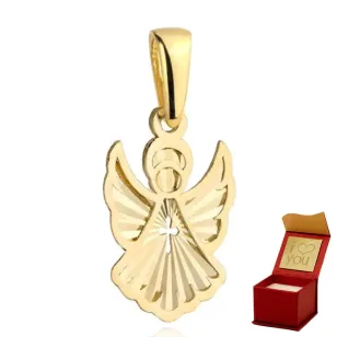 ⭐ Zawieszka złoty diamentowany aniołek ♥ Ergold