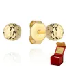 ⭐ Kolczyki kulki super lekkie diamentowane 7 mm pr. 333 ♥ Ergold