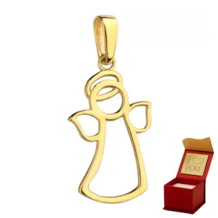 ⭐ Anhänger Gold Anhänger Engel Halo ♥ Ergold