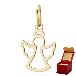 ⭐ Zawieszka złota Aniołek pr. 585 ♥ Ergold