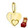 ⭐ Anhänger goldener Buchstabe I mit ♥ Herz Ergold