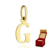 ⭐ Anhänger goldener Buchstabe G ♥ Ergold