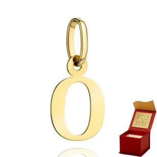 ⭐ Anhänger goldener Buchstabe O ♥ Ergold