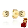 ⭐ Kolczyki kulki super lekkie diamentowane 3 mm pr. 333 ♥ Ergold