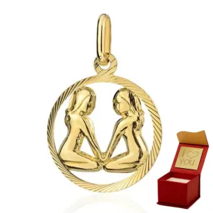 ⭐ SternzeichenAnhänger GEMINI ♥ Ergold