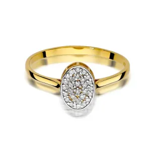 Złoty pierścionek z diamentem EY-154 0,14ct