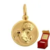 ⭐ Medaille eines Engels, der in einem goldenen Kreis pr. 585 ♥ Ergold