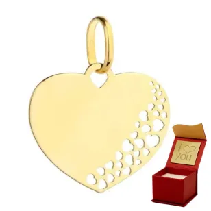 ⭐ Zawieszka wisiorek ażurowe serce pr. 585 ♥ Ergold