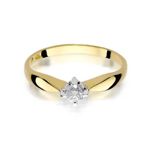 Złoty pierścionek z diamentem EY-171 0,12ct