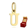 ⭐ Anhänger goldener Buchstabe U ♥ Ergold