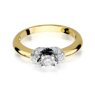 Złoty Pierścionek 585 z diamentem brylant 0,33ct