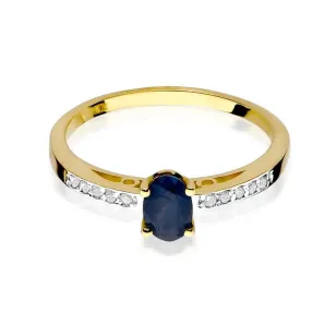 Złoty Pierścionek 585 z diamentem szafir 0,70ct